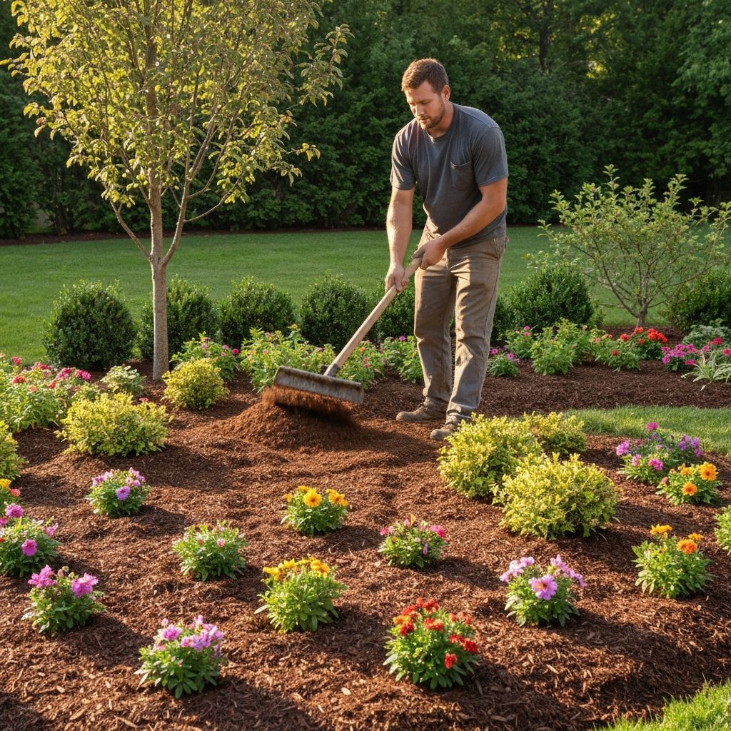 Mulch Installation service in Miami by Gusano Lawn Care