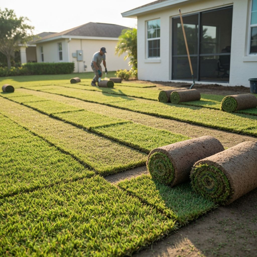 Sod Installation service in Miami by Gusano Lawn Care